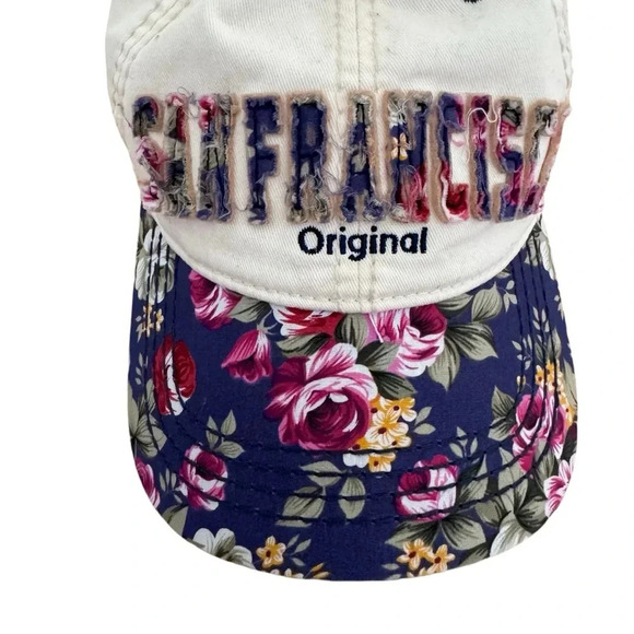 Robin Ruth San Francisco Original Hat Cap Floral Roses - Picture 2 of 9